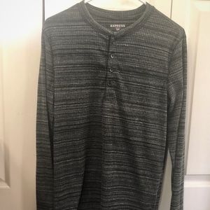 EXPRESS long sleeve Henley, Men's Sz S